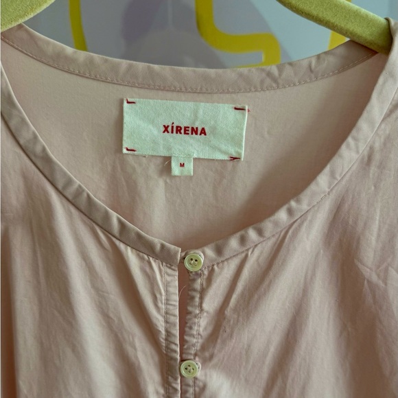 Xirena • Aurie Pink Puff Sleeve Pleated Mini Dress • M - Picture 4 of 5